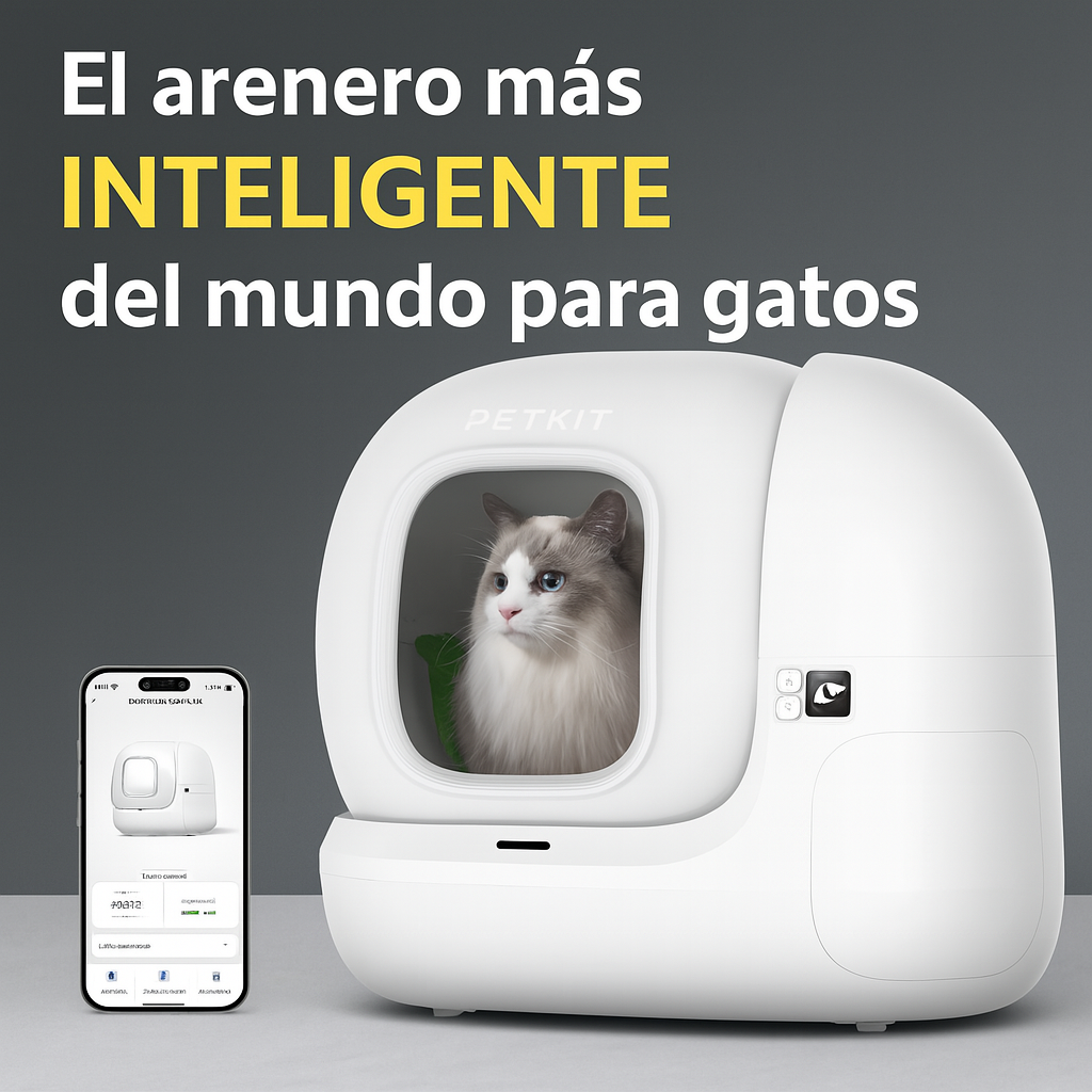 Pura Max 2 – El Arenero Inteligente para Gatos Más Avanzado del Mundo + 🎁 REGALO EXCLUSIVO - Bebedero Automático Inteligente